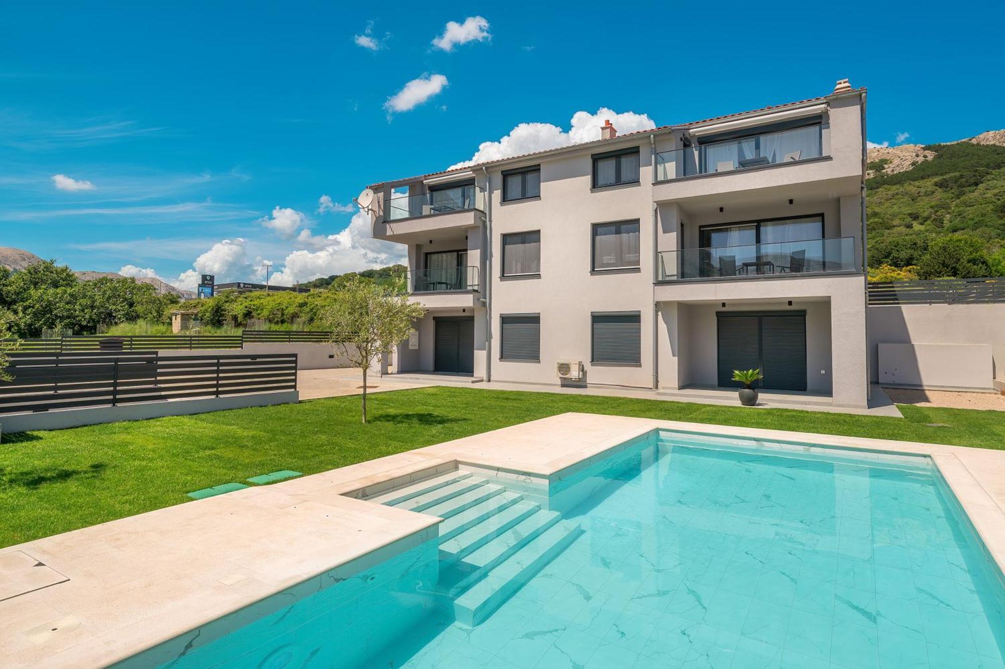 Poolside Apartments Anabella Baška Zewnętrze zdjęcie